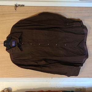 Pendleton men's button up, XL, chocolate brown